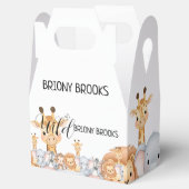 Jungle Safari "It's About To Get Wild" Baby Shower フェイバーボックス (オープン)