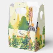 Jungle Safari "It's About To Get Wild" Baby Shower フェイバーボックス (オープン)