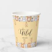Jungle Safari "It's About To Get Wild" Baby Shower 紙コップ (裏面)
