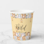 Jungle Safari "It's About To Get Wild" Baby Shower 紙コップ (正面)