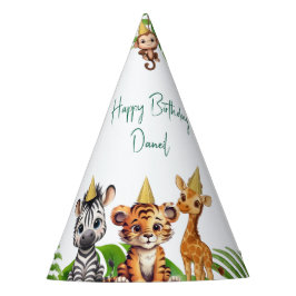 🎉 Jungle Safari Kids Birthday Party Hats パーティーハット