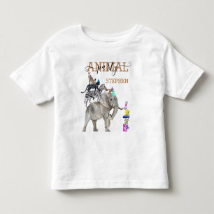Jungle Safari Wild One Birthday Party Animal トドラーTシャツ
