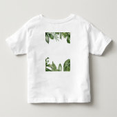 Jungle Safari Wild One Birthday Party Animal トドラーTシャツ (裏面)