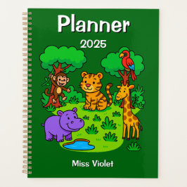 Jungle Theme Planner Notebook- Preschool Teacher プランナー手帳