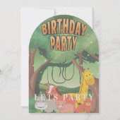 Jungle Themed  招待状 (裏面)