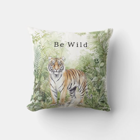 Jungle Tiger Birthday クッション (正面)