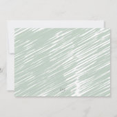 Jungle Watercolor Giraffe Elephant baby shower 招待状 (裏面)