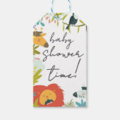 Jungle Wildlife Baby Shower ギフトタグ (正面)