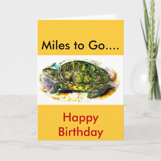 JungleWalk.Comからのダイヤモンドガメのカメ カード (正面)