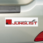 Junglistのターンテーブル バンパーステッカー (車上)