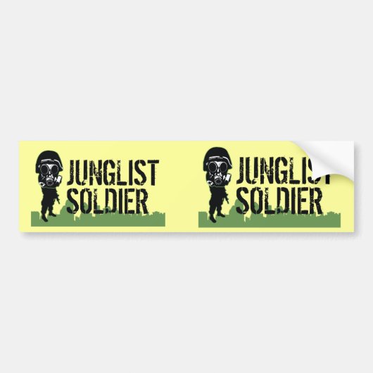 Junglistの兵士 バンパーステッカー (正面)