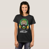 JunglistドラムとベースEDM DnB Tiger Tシャツ (正面フル)