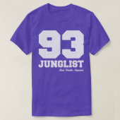 Junglist 93ドラムアンパンプアンバスジャングル音楽愛好家 tシャツ (デザイン正面)
