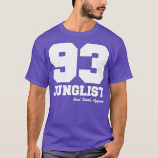 Junglist 93ドラムアンパンプアンバスジャングル音楽愛好家 tシャツ