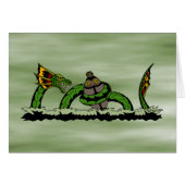 Jungun Catch a Quibbib Greeting Card (正面横)