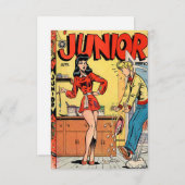 "Junia"漫画ブックノートカード サンキューカード (正面/裏面)