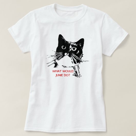 Junie Tシャツをする何が Tシャツ (デザイン正面)