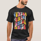 Junior 2035 Retro Groovy Graduation Senior Class o Tシャツ (正面)