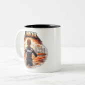 Junior Coach Mug - Gymnastics Gift ツートーンマグカップ (正面左)