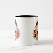 Junior Coach Mug - Gymnastics Gift ツートーンマグカップ (中央)