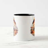 Junior Coach Mug - Gymnastics Gift ツートーンマグカップ (中央)
