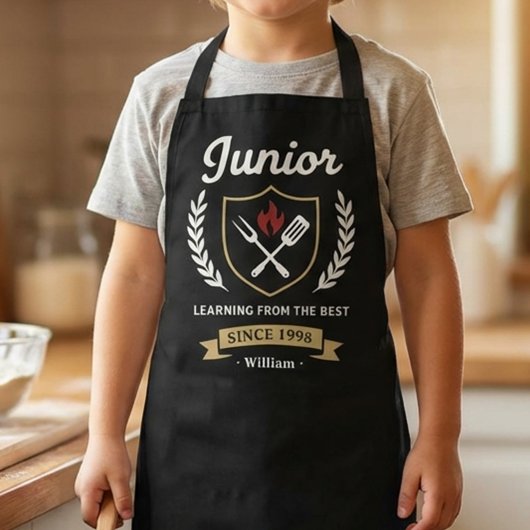 Junior Griller Emblem BBQ Dad Apron エプロン