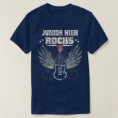Junior High Rocks Funny Back To School Student Gui Tシャツ (デザイン正面)