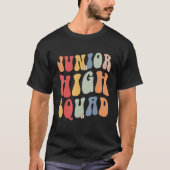 Junior High Squad Teacher Rainbow Back To School Tシャツ (正面)