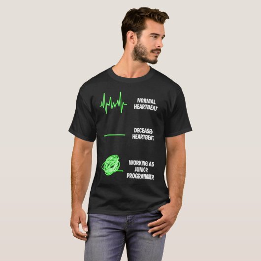 Junior Programmer Professional Worker Programming Tシャツ (正面フル)