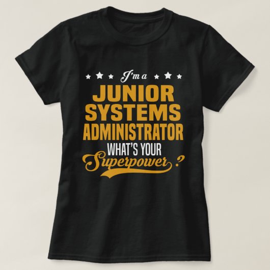 Junior Systems管理者 Tシャツ (デザイン正面)