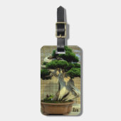 Juniper 中国の Bonsai Tree写真名 ラゲッジタグ (正面縦)