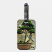 Juniper 中国の Bonsai Tree写真名 ラゲッジタグ (裏面縦)