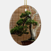 Juniper 中国の Bonsai Tree写真 セラミックオーナメント (右)