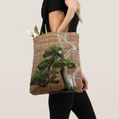 Juniper 中国の Bonsai Tree写真 トートバッグ (クローズアップ)
