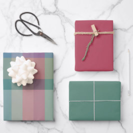 Juniper & Berry Wrapping Paper Flat Sheet Set of 3 ラッピングペーパーシート