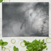 Juniper Dark Moodyフローラ自然写真 キッチンタオル (折り畳み)