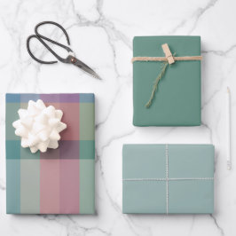 Juniper & Mint Wrapping Paper Flat Sheet Set of 3 ラッピングペーパーシート