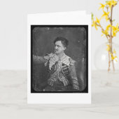 Juniusブースの銀板写真1850年 カード (黄色い花)