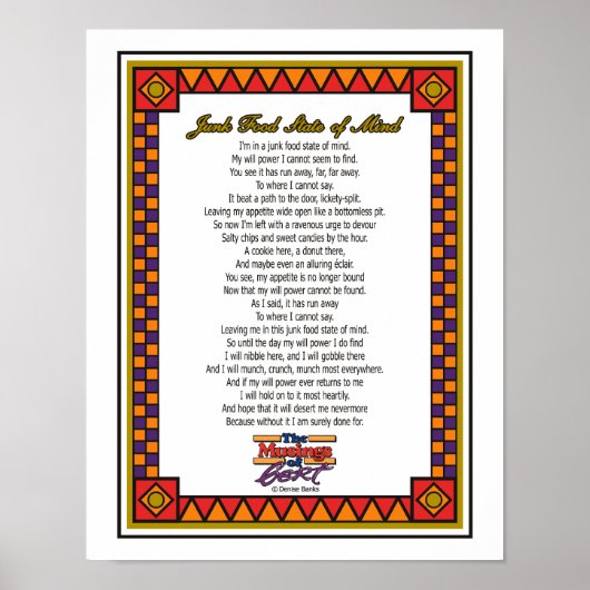 Junk Food州of Mind ポスター (正面)
