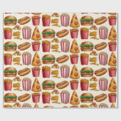 Junk Food Wrapping Paper ラッピングペーパー (フラット)