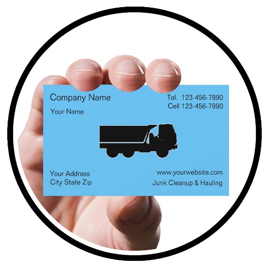 Junk Hauling Cleanup Business Card 名刺