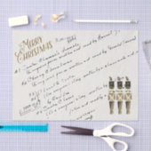 Junk Journalクリスマスコーラス音楽クラスノート 薄葉紙 (クラフト)