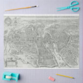 Junk Journalパリマップの背景 薄葉紙 (クラフト)