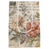 Junk Journalヴィンテージバラ ミディアムペーパーバッグ (裏面)