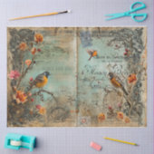 Junk Journal Birds and Eggs 薄葉紙 (クラフト)
