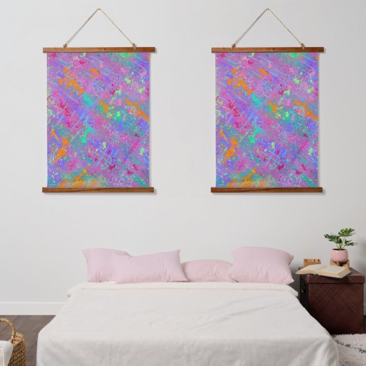 Junk Journal Love 吊り下げ型タペストリー (寝室)