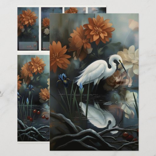 Junk Journal Nature Collection 便箋 (正面/裏面)