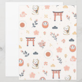 【Junk Journal】Scrapbook Paper Japanese Scenery#3 (正面/裏面)