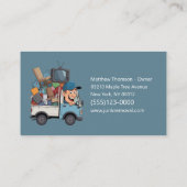 Junk Removal Garbage Hauling Truck Service 名刺 (裏面)