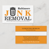 Junk Removal & Hauling 名刺 (正面/裏面)